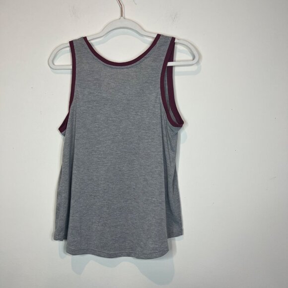 Fifth Sun Tank Top M Womens Grey Multicolor Graphic Print High Low Size Medium - Picture 3 of 8